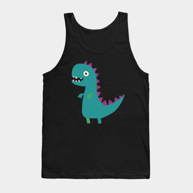 Cute T-Rex Tank Top by Cecca